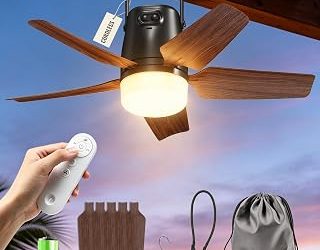 Best Battery Powered Ceiling Fan No Wiring (2026)