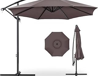 Best Choice Products 10ft Offset Hanging Outdoor Market Patio Umbrella (2026)