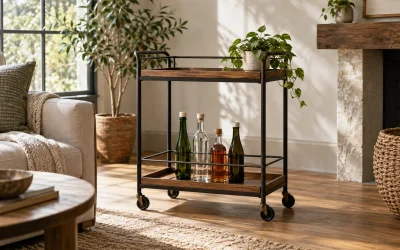 Bar Cart Bottle Height: Check the Lift-Out Space