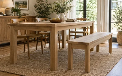 Will a Dining Bench Fit Between Your Table Legs?