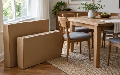 Dining Table Weight: Separate Product, Package and Delivery Figures