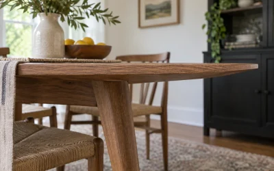Dining Table Thickness: Read the Edge Profile