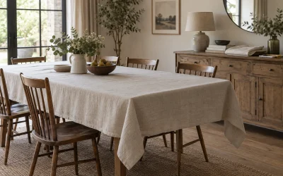 Two Tablecloth Sizes for an Expandable Dining Table