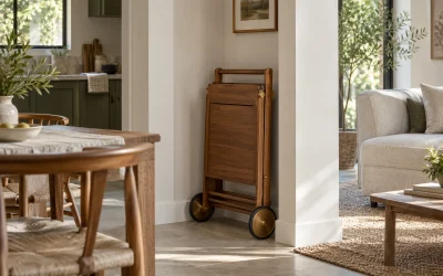 Will a Folding Serving Trolley Fit in Your Storage Gap?