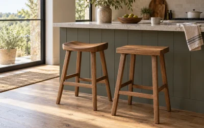 Saddle vs Flat Counter Stools: Compare the Usable Seat