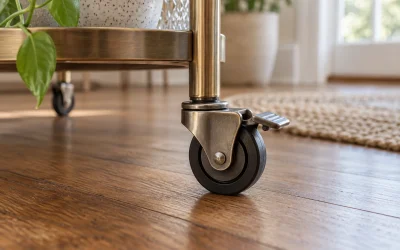 Serving Cart Locks: Check Wheel Brakes and Swivel Locks Separately
