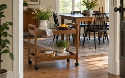 Will a Serving Cart Turn Through Your Dining Room?