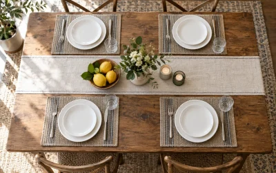 Table Runner and Placemats: Plan the Overlap