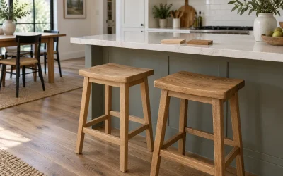 Wood Counter Stools: Comparing Grain and Finish Variation